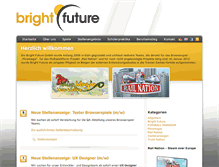 Tablet Screenshot of brightfuture.de